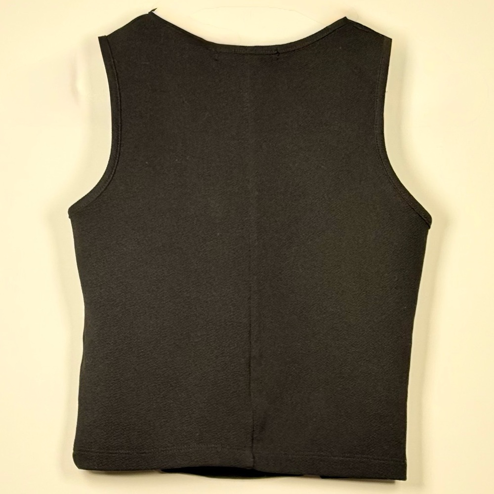 Living Doll Black Sleeveless Crop Top - Picture 2 of 7